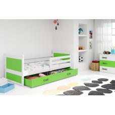 Gulta RICO 90x190 balts/zaļš